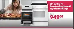 Home Hardware 30 5.3 Cu. Ft. Freestanding Smooth Top Electric Range offer