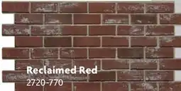 Home Hardware Reclaimed Red Faux Brick Wall Panels offer