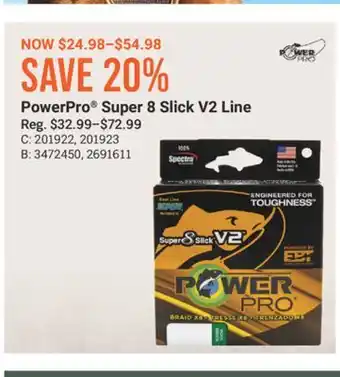 Cabela's PowerPro Super 8 Slick V2 Line offer