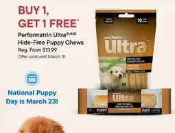 Petvalu Performatrin Ultra/MD Hide-Free Puppy Chews offer