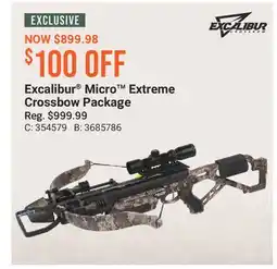 Cabela's Excalibur Micro Extreme Crossbow Package offer