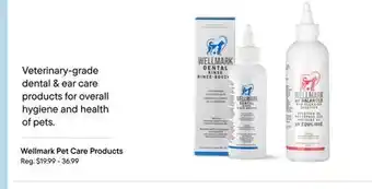 Petvalu Wellmark Pet Care Products offer