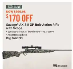 Cabela's Savage AXIS II XP Bolt-Action Rifle with Scope offer