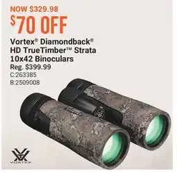 Cabela's Vortex Diamondback HD TrueTimber Strata 10x42 Binoculars offer