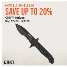 Cabela's CRKT Knives offer