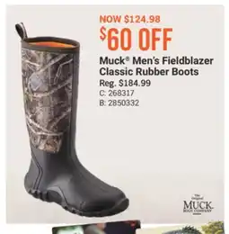 Cabela's Muck Men's Fieldblazer Classic Rubber Boots offer