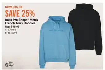 Cabela's Bass Pro Shops Men's French Terry Hoodies offer