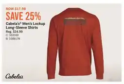 Cabela's Cabela's Men's Lockup Long-Sleeve Shirts offer