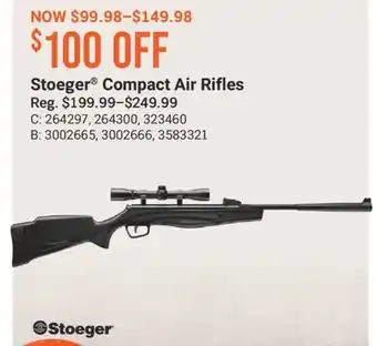 Cabela's Stoeger Compact Air Rifles offer