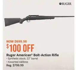 Cabela's Ruger American Bolt-Action Rifle offer