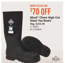 Cabela's Muck Chore High-Cut Steel-Toe Boots offer