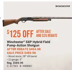 Cabela's Winchester SXP Hybrid Field Pump-Action Shotgun offer