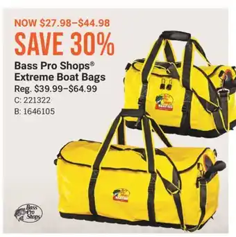 Cabela's Bass Pro Shops Extreme Boat Bags offer