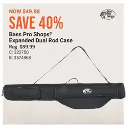 Cabela's Bass Pro Shops Expanded Dual Rod Case offer