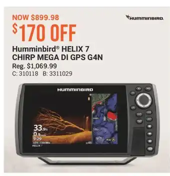 Cabela's Humminbird HELIX 7 CHIRP MEGA DI GPS G4N offer