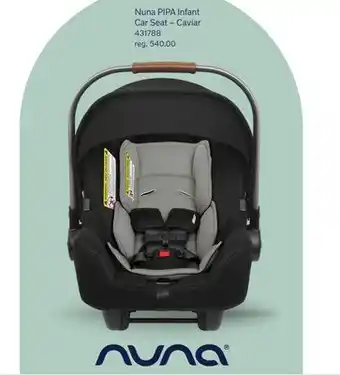 Babies 'R' Us Nuna PIPA Infant Car Seat – Caviar offer