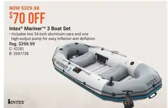 Cabela's Intex Mariner 3 Boat Set offer