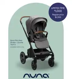 Babies 'R' Us Nuna Mixx Next Stroller – Granite offer