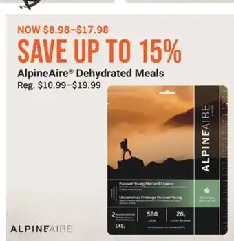 Cabela's AlpineAire Dehydrated Meals offer