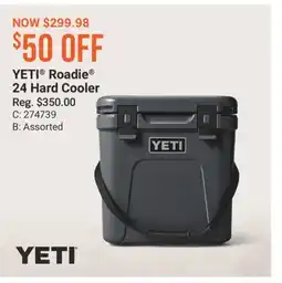 Cabela's YETI Roadie 24 Hard Cooler offer