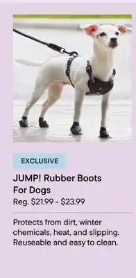 Petvalu JUMP! Rubber Boots For Dogs offer