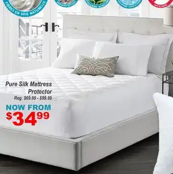 Oxford Mills Pure Silk Mattress Protector offer