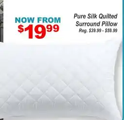 Oxford Mills Pure Silk Quilted Surround Pillow offer