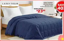 Oxford Mills Evelyn Comforter with Satin Binding offer