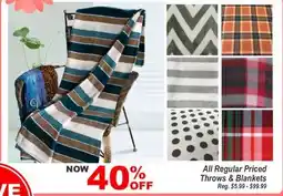 Oxford Mills Throw & Blankets offer