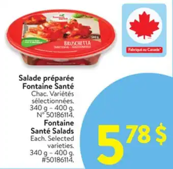 Walmart Fontaine Sante Salads offer