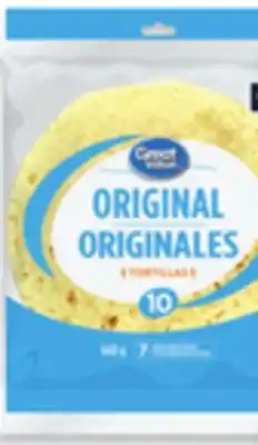 Walmart Great Value 10 Tortillas 10-Pack offer