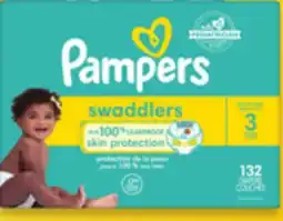 Walmart Pampers Swaddlers or Swaddlers 360°, Cruisers 360° or Baby-Dry Huge Pack Diapers offer