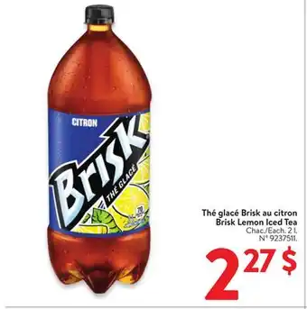 Walmart Brisk Lemon Iced Tea offer