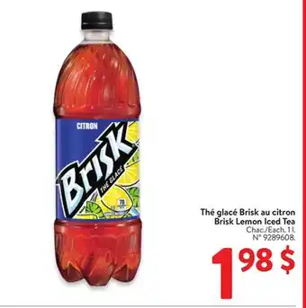 Walmart Brisk Lemon Iced Tea offer