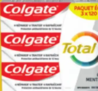 Walmart Colgate MaxFresh 3 x 150 mL or Total 3 x 120 mL Toothpaste or 360° my. Advanced Toothbrushes 2-Pack offer