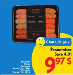 Walmart Dalisa Sausages offer