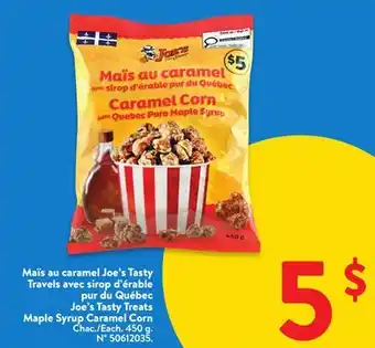 Walmart Joe's Tasty Treats Maple Syrup Caramel Corn offer