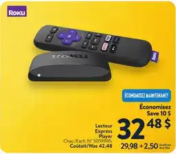 Walmart Roku Lecteur Express Player offer