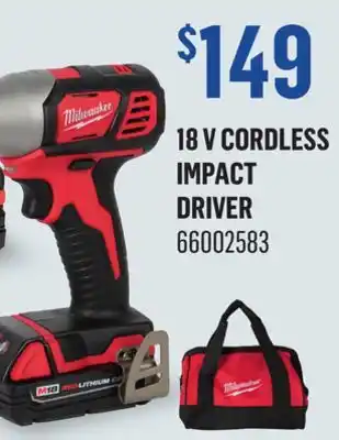 Canac 18 V Cordless Impact Driver offer