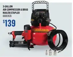 Canac 3-Gallon Air Compressor & Brad Nailer/Stapler offer