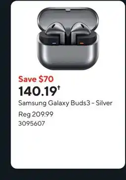 Staples Samsung Galaxy Buds3 - Silver offer