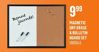 Canac Magnetic Dry-Erase & Bulletin Board Set offer