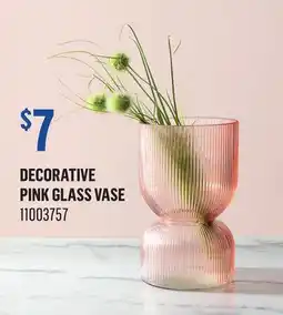 Canac Decorative Pink Glass Vase offer