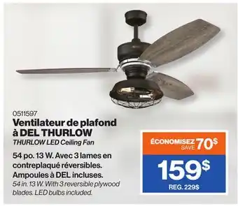 Patrick Morin THURLOW LED Ceiling Fan offer