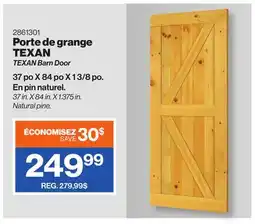 Patrick Morin TEXAN Barn Door offer