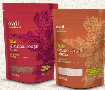 Avril Quinoa royal bio offer