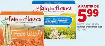 Avril LE PAIN DES FLEURS tartines craquantes bios offer