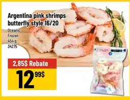 Mayrand Oceanic Argentina pink shrimps butterfly style 16/20 offer