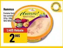 Mayrand Fontaine Santé Hummus offer