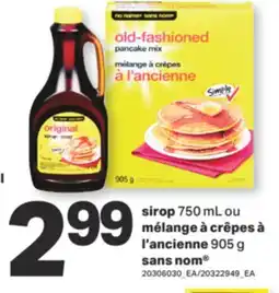 L'Intermarché SIROP, 750 ML OU MÉLANGE À CRÊPES À L'ANCIENNE, 905 G offer